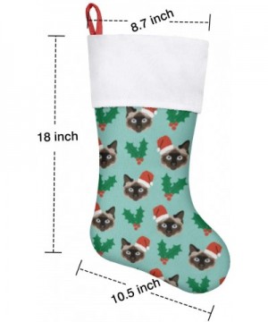 Siamese Christmas Cat Christmas Stockings Decoration Christmas Decorations and Party Accessory - Siamese Christmas Cat - CS19...