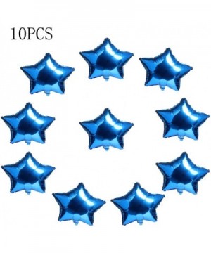 10pcs Star Shape Foil Mylar Helium Ballon 18" Balloon Birthday Party Decoration Foil Balloons-Wedding-Baby Shower Decor - Blu...