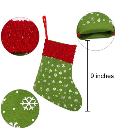 12 Pack Christmas Mini Stockings Small Christmas Fireplace Hanging Stockings Decoration Stockings for Xmas Decoration - Color...