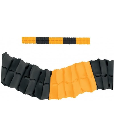 Tissue Paper Leaf Garland- 4½" x 12'- Black/Golden Yellow - Black/Golden Yellow - CP114OU4Y1P $7.13 Streamers