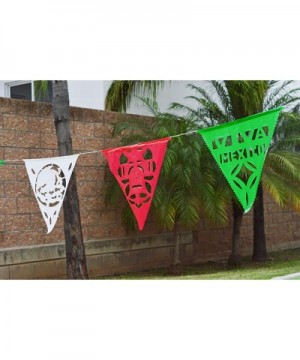 115 ft long Mexican 75 Flag pennant banner.5 Pack Banderines-Plastic Papel Picado for fiesta party decorations supplies multi...
