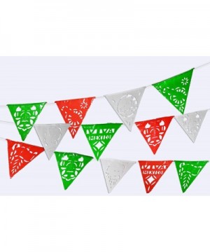 115 ft long Mexican 75 Flag pennant banner.5 Pack Banderines-Plastic Papel Picado for fiesta party decorations supplies multi...