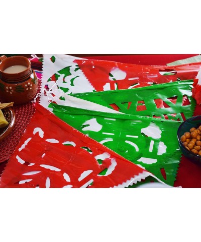 115 ft long Mexican 75 Flag pennant banner.5 Pack Banderines-Plastic Papel Picado for fiesta party decorations supplies multi...