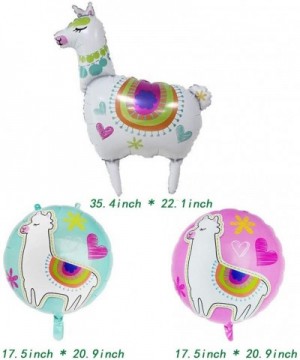 3 PCS Alpaca Foil Balloons for Mexican Fiesta Themed Party Children Birthday Party Baby Shower Wedding Party Decorations - CI...