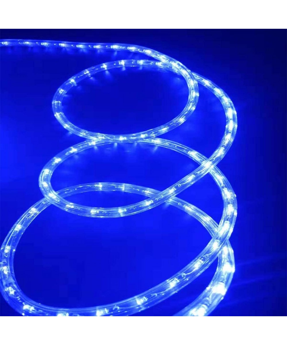 UL Listed 18Ft 216 Blue LED Flexible Rope Lights Kit- Indoor/Outdoor Lighting- Home- Garden- Patio- Shop Windows- Christmas- ...