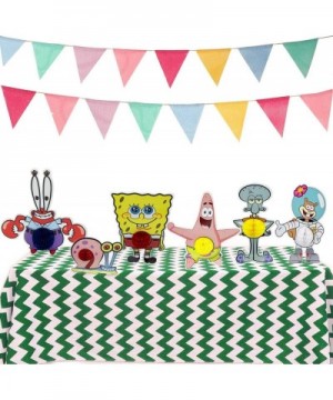 Spongebob Party Favors- 6pcs Cartoon Spongebob Honeycomb Centerpieces- Table Topper for Birthday Party Decoration- Double Sid...