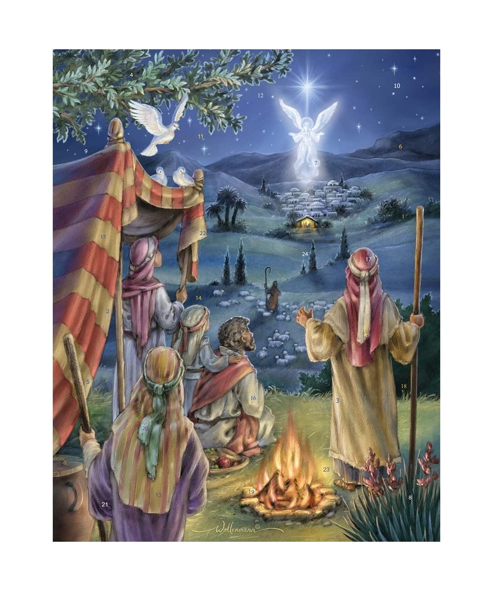Following The Star Advent Calendar with Nativity Story - CI183L4KDGX $4.85 Advent Calendars