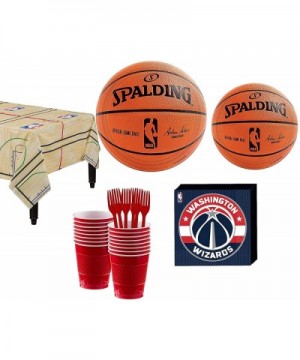 Washington Wizards Party Kit 16 Guests- Includes Table Cover- Plates- Napkins and More - Washington Wizards - CF18OUWZ7RR $21...