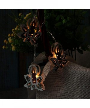 Candle Battery Operated String Lights 2 AA Battery Powered Iron Painting 5.9ft 10 Bulbs Warm White Color Closet Indoor Decor ...