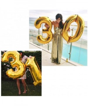 40 Inch Jumbo Gold Alphabet D Balloon Giant Prom Balloons Helium Foil Mylar Huge Letter Balloons A to Z for Birthday Party De...