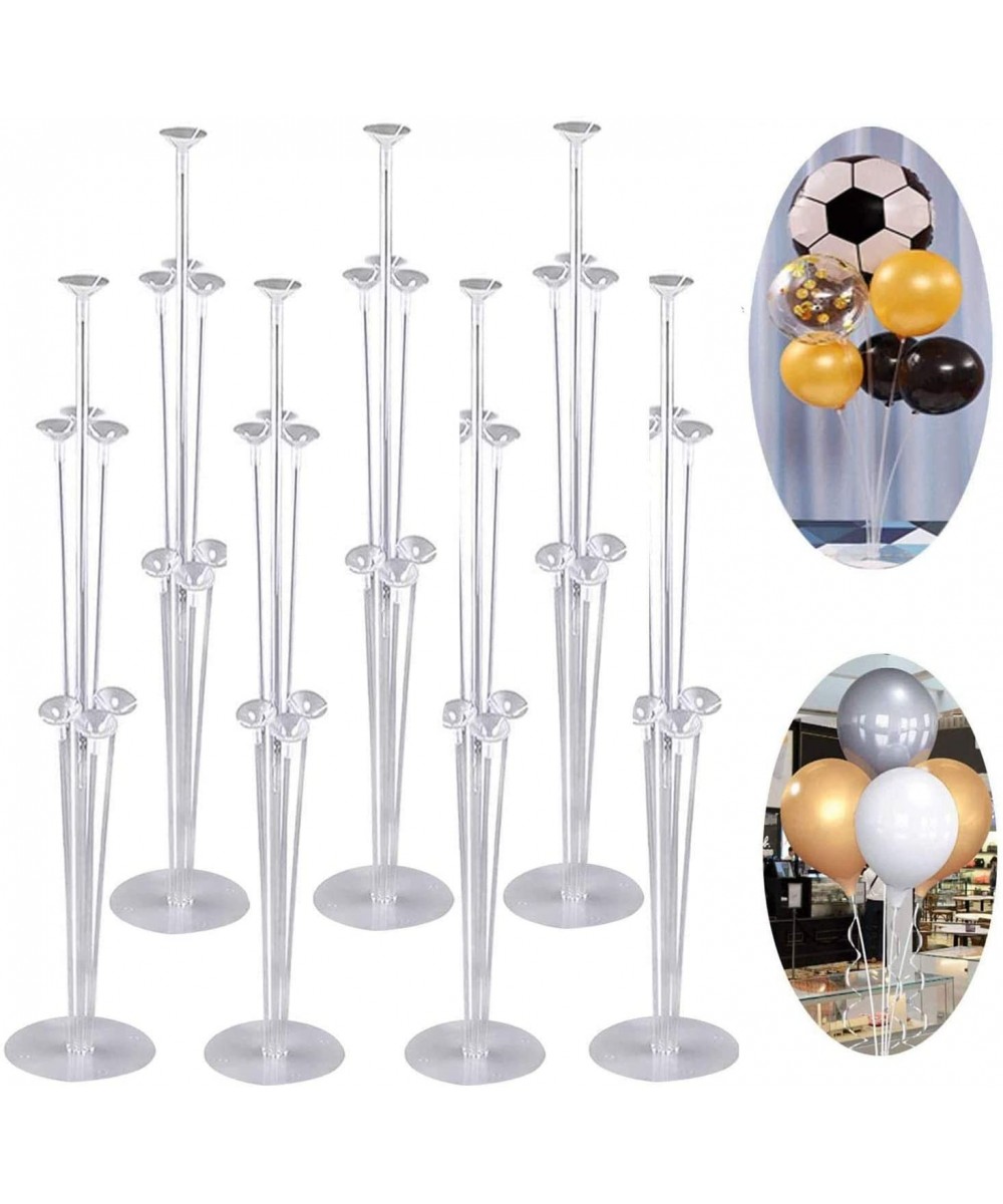 10 Sets Balloon Stand Holders Kit with 70 Sticks 70 Cups and 10 Base - Table Desktop Centerpiece Decorations Balloon Holder S...