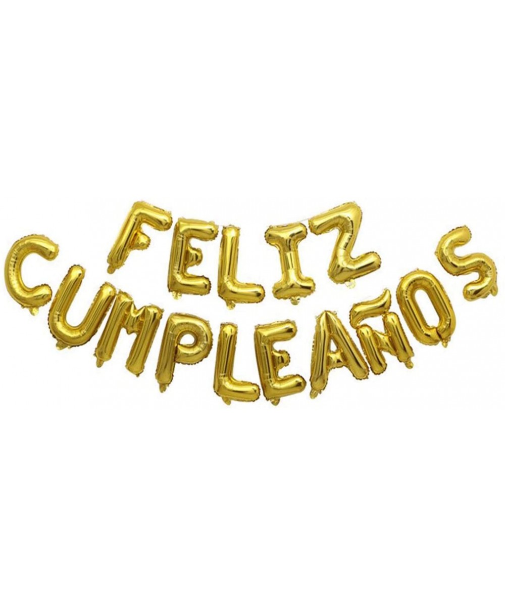 Letter Balloons Feliz Cumpleanos Gold Balloon Happy Birthday Balloons Birthday Banner Decoration Party Decoration Supplies - ...