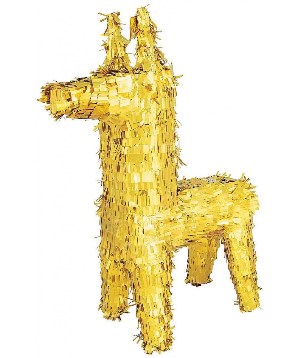 Gold Foil Donkey Pinata - Cinco de Mayo and Fiesta Party Decor - C118OWGQUM9 $26.53 Piñatas