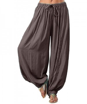 Women Pants Women Plus Size Solid Color Casual Loose Harem Pants Yoga Pants Women Trousers - Gary - CM196SYUSKW $10.63 Cake D...