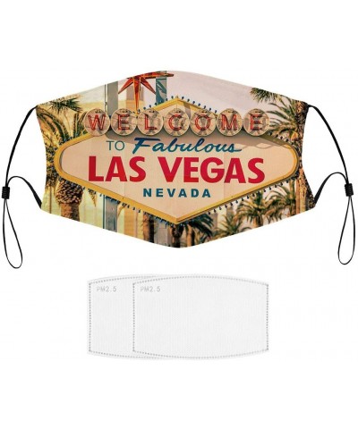 Las Vegas Welcomes - Unisex Mouth Face Cover Scarf Balaclava Dust Reusable and Washable Fashion Cute Adjustable Protection Cl...