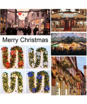 270cm Christmas Decoration Rattan String with Lights String 5 Meters-Green Wreaths for Decorating Door Decorations Hanging Ou...