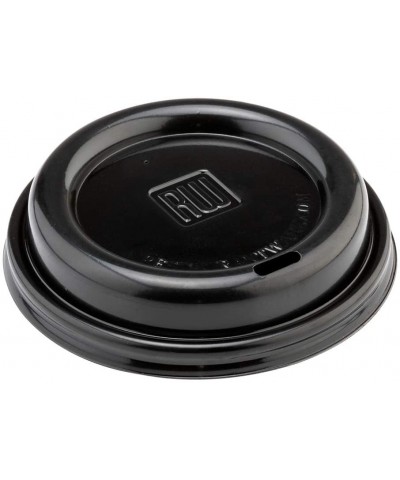 Restpresso Black Plastic Coffee Cup Lid - Fits 8- 12- 16 and 20 oz - 500 count box - Restaurantware - Black - C8186T740RE $44...