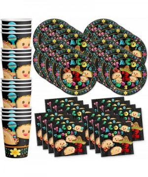 Taco Twosday 2nd Birthday Party Supplies Set Plates Napkins Cups Tableware Kit for 16 - CP18AM2RMMZ $12.40 Party Packs