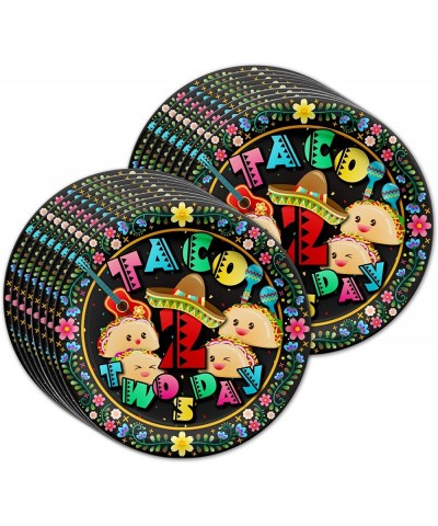 Taco Twosday 2nd Birthday Party Supplies Set Plates Napkins Cups Tableware Kit for 16 - CP18AM2RMMZ $12.40 Party Packs