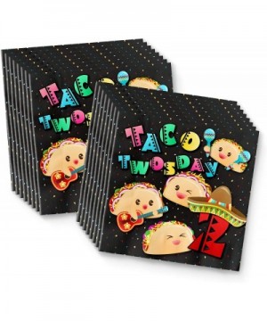 Taco Twosday 2nd Birthday Party Supplies Set Plates Napkins Cups Tableware Kit for 16 - CP18AM2RMMZ $12.40 Party Packs