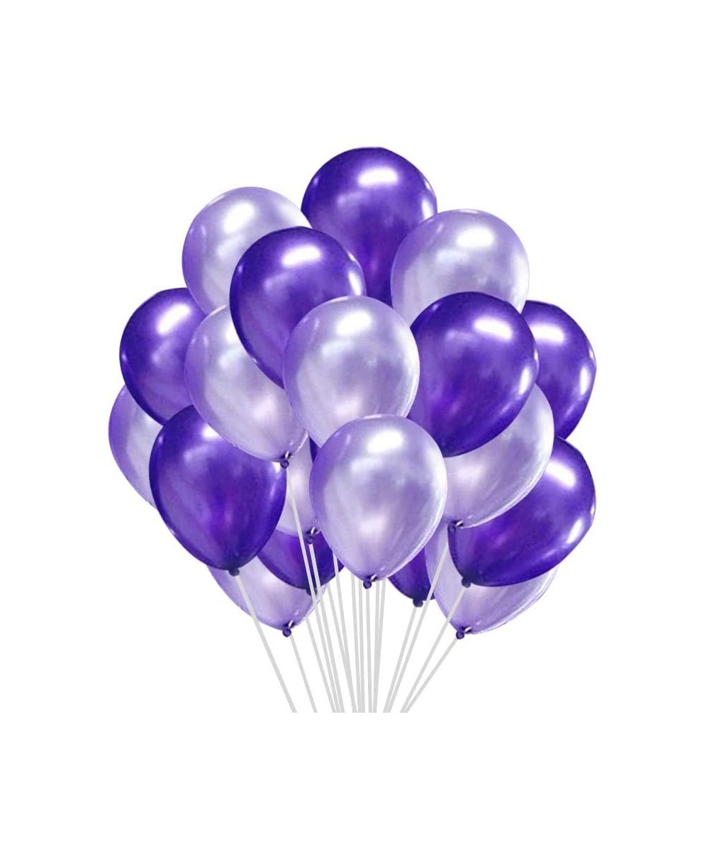 50 pcs 12inch Purple Balloons- Pearl Latex Light Purple Balloons and Dark Purple Balloons for Girl Birthday Party Wedding Dec...