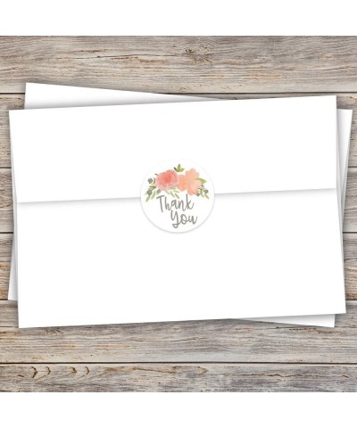 Watercolor Floral Thank You Stickers (120 Count) - Envelope Seals - Party Favor Labels - CL18GUOWLGZ $5.21 Favors