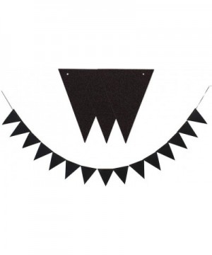 20 Feet Black Pennant Banner Paper Triangle Bunting Flags-30pcs Flags-Pack of 1 - Black - CU18UMUMKMX $8.73 Banners & Garlands