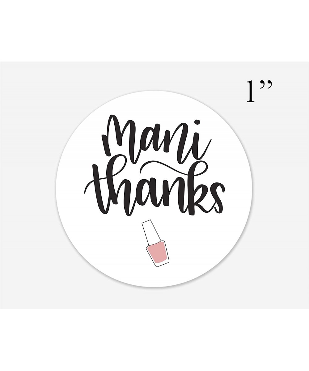 Mani Thanks Shower Stickers- Nail Polish Favor Stickers- Choose Your Size (333-3-BL-1) - Blush - CW18SKUMQI3 $10.45 Favors