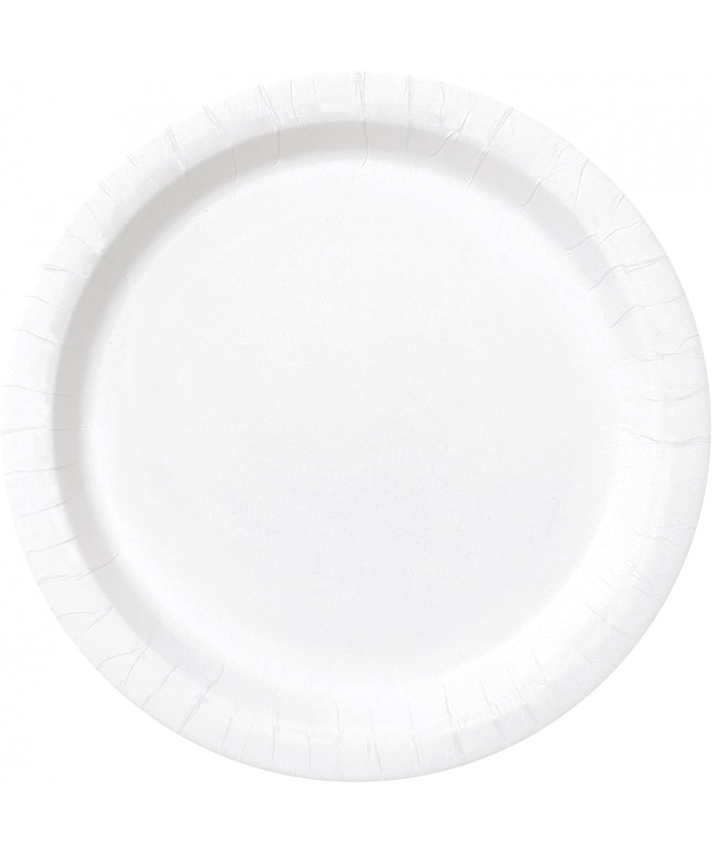 Unique Industries- Cake Paper Plates- 20 Pieces - White - White - CG114JQ7MMR $5.17 Tableware