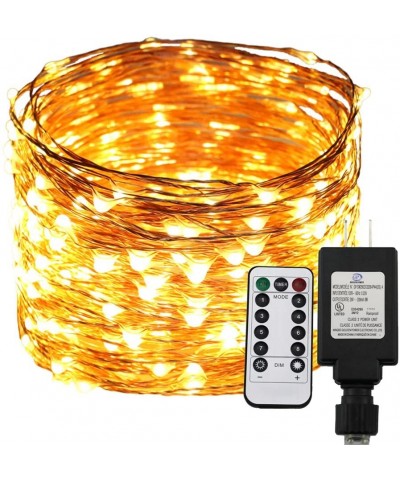 Dimable LED String Lights Plug in with Remote&Timer- 100Ft/30M 300 LEDs Copper Wire Fairy Starry String Lights- UL Listed- Id...