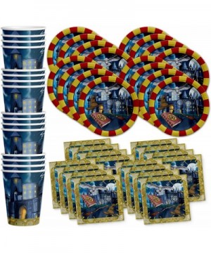 Wizard Castle Birthday Party Supplies Set Plates Napkins Cups Tableware Kit for 16 - C2128XMEC61 $12.89 Party Packs