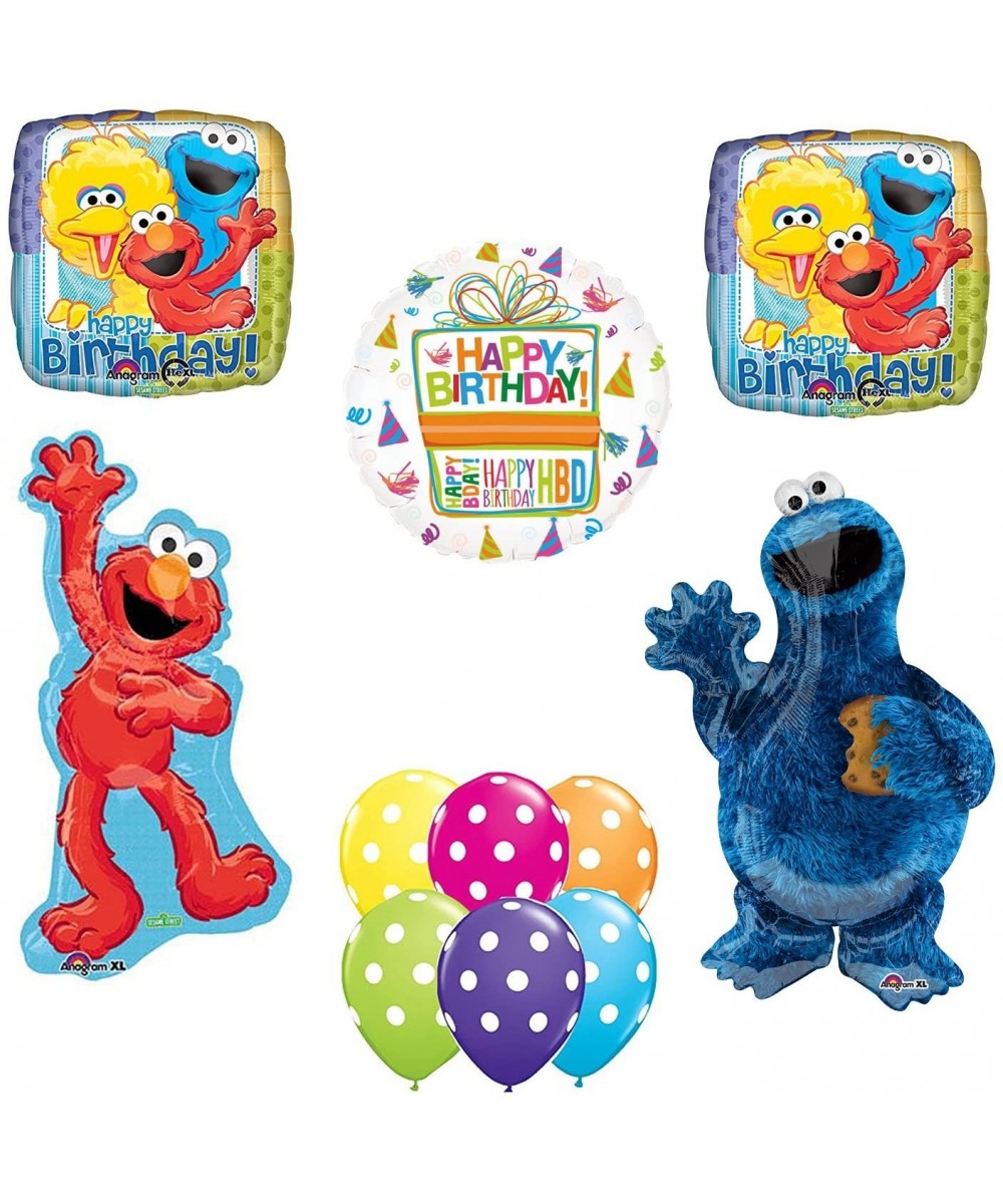 Sesame Street Waving Elmo and Cookie Monster Party Supplies and Balloon Bouquet Decorations - CD188NSW2G5 $19.37 Balloons