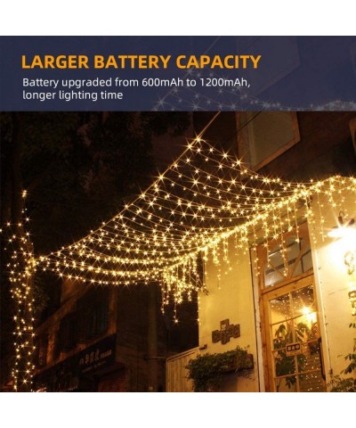4 Pack Solar Fairy Lights- 400 LED Outdoor Solar String Lights Garden Copper Wire Decorative Lights 133Ft Waterproof Indoor O...