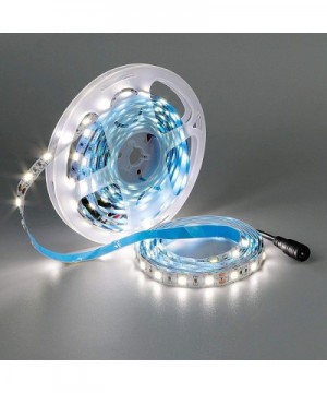 LED Strip Light Cool White 6000-6500K- 16.4ft/5M 300 Units Cuttable SMD 5050 24V Non-Waterproof Flexible LED Tape Light for H...