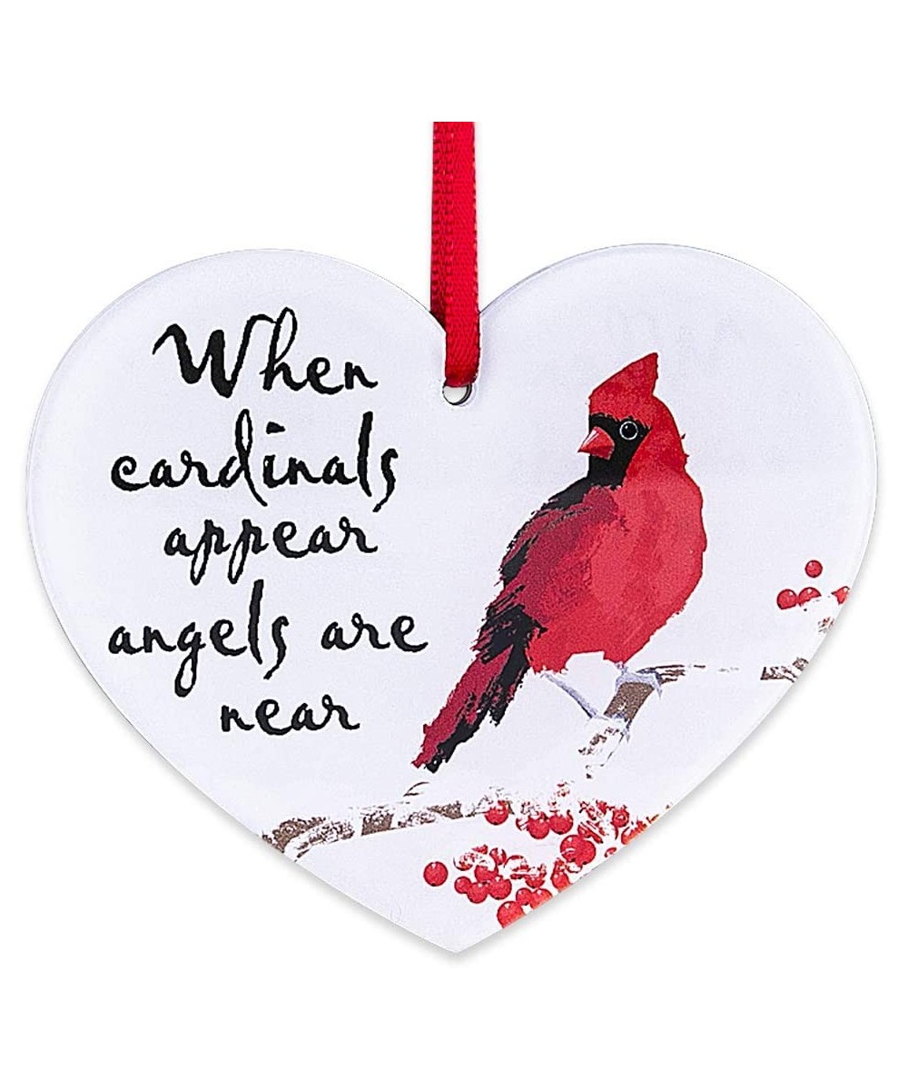 Memorial Christmas Ornaments Red Cardinal Christmas Tree Ornaments Tree Decorations - CD192HACD9W $8.67 Ornaments