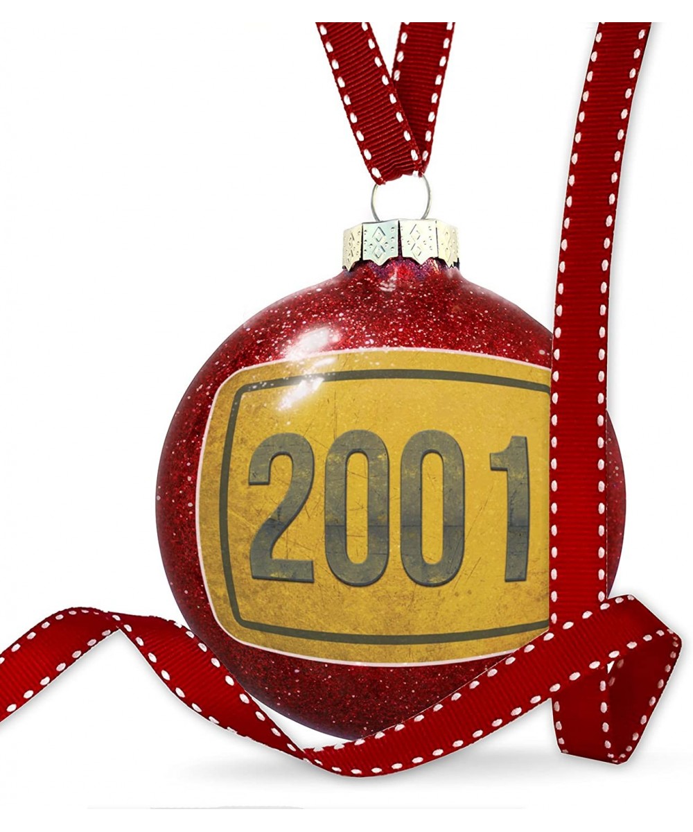 Christmas Decoration Birth Year 2001 Ornament - CQ188XZ0RY4 $15.85 Ornaments