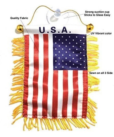 American USA Flag for Cars Accessories Decals Sticker Hanging Mini Banners car Charms Homes Windows Design Style America Deco...