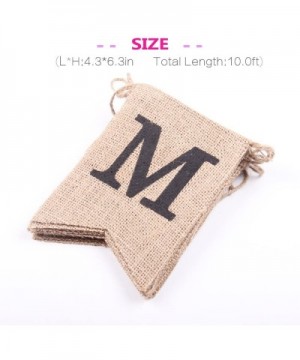 Miss to Mrs Wedding or Party Natural Burlap Banner Decoration - CM17YYZ5QRA $5.42 Banners & Garlands