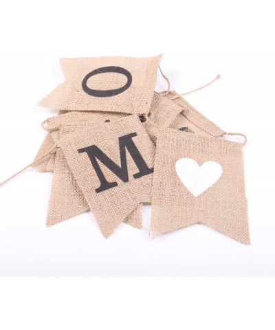 Miss to Mrs Wedding or Party Natural Burlap Banner Decoration - CM17YYZ5QRA $5.42 Banners & Garlands