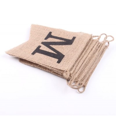 Miss to Mrs Wedding or Party Natural Burlap Banner Decoration - CM17YYZ5QRA $5.42 Banners & Garlands