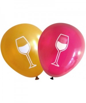 Wine Glass Balloons (16 pcs) (Burgundy & Gold) - Burgundy & Gold - CC182QD8XES $10.13 Balloons
