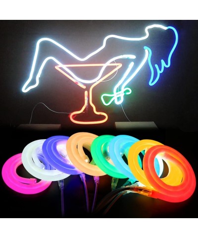 13ft LED Neon Rope Light- DC 12V 2835 Round Tube Flexible 360 Degree LED Neon Strip Lights- 480 Units LED Waterproof Neon Rop...