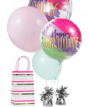 5.5" Silver Metallic Wrapped Balloon Weights for Birthday Party Decoration- Pack of 12 - CU18LC9OOLD $10.92 Balloons