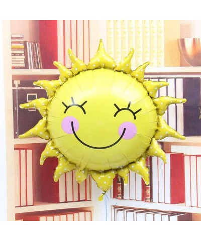 Sun Flower Foil Balloons Smiley Sunshine Sun Aluminum Balloon Birthday Wedding Decoration 26 inch-5PCS - C718E7M3E44 $4.73 Ba...