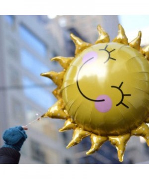 Sun Flower Foil Balloons Smiley Sunshine Sun Aluminum Balloon Birthday Wedding Decoration 26 inch-5PCS - C718E7M3E44 $4.73 Ba...