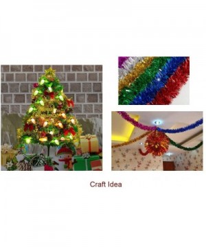15 Yards (45 Feet) Commercial Length Thick Foil Tinsel Christmas Garland Classic Christmas Decorations- Gold - Gold - CW18Y4G...