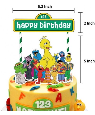 Sesame Street Birthday Party Supplies Pack Includes Banner Cake Topper -24 Cupcake Toppers -21 Balloons for Sesame Street par...