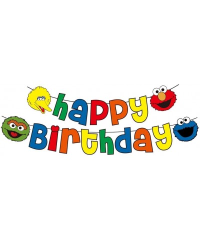 Sesame Street Birthday Party Supplies Pack Includes Banner Cake Topper -24 Cupcake Toppers -21 Balloons for Sesame Street par...