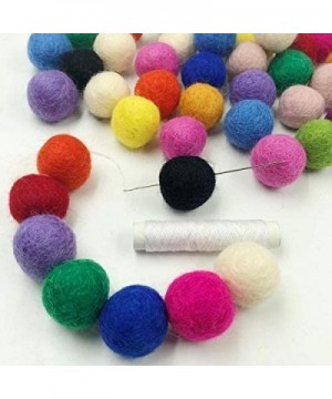 Kojoon Felt Wool Balls Felt Garland Balls 2cm 100pc Mix Color Pom Poms Garland Party Home Decor - 100pc Wool Balls - CT18HZT7...