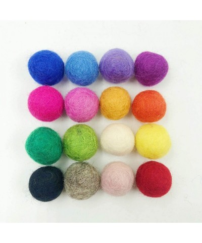 Kojoon Felt Wool Balls Felt Garland Balls 2cm 100pc Mix Color Pom Poms Garland Party Home Decor - 100pc Wool Balls - CT18HZT7...